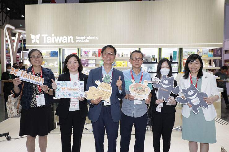 ภาพบรรยากาศงานแถลงข่าวในหัวข้อ Taiwan Award-Winning Foods Pavilion, Empowering the Highest Standard Quality of Food